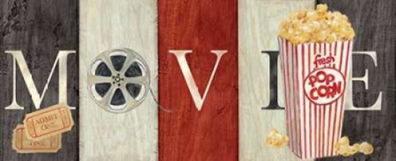 Movie Cinema Signs I Poster Print by Cynthia Coulter - Item # VARPDXRB8391CC